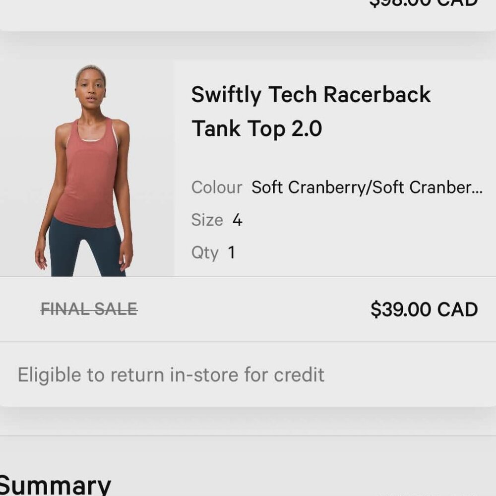 Lululemon Swiftly Tech Racerback 2.0 - Picture 3 of 3